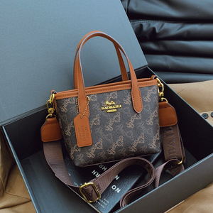 Sac seau pour femmes tendance, nouveau style 2026. Sac à main de luxe de créateur. Avec des motifs géométriques. - Product Image 2