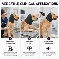 Cache-oreilles élastique doux anti-stress pour animaux de compagnie, isolation phonique, bandeau chaud pour chien pour les bruits de tonnerre et feux d'artifice, soins post-opératoires S/M/L