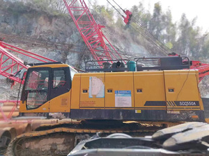 SCC550A 55 Ton 2019 Used Crawler <b>Crane</b> Lettic Boom Construction <b>Crane</b> - Product Image 4