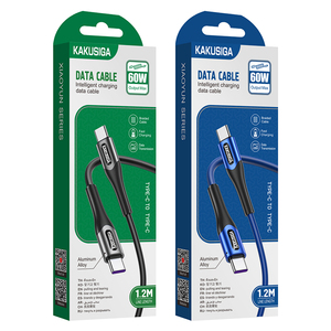 KAKU/kakusiga. Cable de Datos de Carga Inteligente KSC-<span class=keywords><strong>724</strong></span>, Cable de Datos Tipo C a Tipo C de 1.2 Metros, Línea de Carga Rápida PD60W - Product Image 1