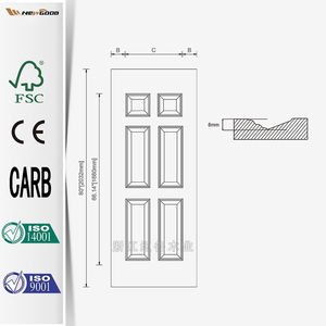 Bán Buôn Thời Trang Phong Cách Hiện Đại Nội Thất Chất Lượng Cao Bề Mặt Đơn Giản Cổ Điển Trắng Primed Cửa - Product Image 2
