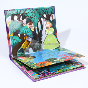 Cutomizaton fabricación a todo Color ambiental soja tinta impresión tablero personalizado solapa libros para niños Pop Up 3D <span class=keywords><strong>libro</strong></span> - Product Image 5