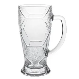 Glass Mugs Supplier Hot Sale 21oz Clear Glass Beer Mugs Cup With Handle can be customized logo