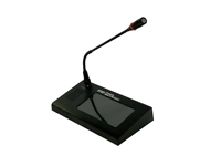 Microphone à écran tactile pour réseau IP, permettant le lancement de pages d'alerte vers une zone individuelle, des zones groupées et toutes les zones