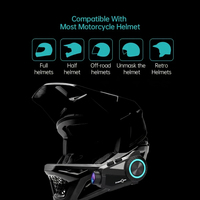 Le R3 Pro est doté de WiFi FM, d'un enregistreur vidéo 2K pixels, d'un casque Bluetooth pour moto et d'un talkie-walkie avec caméra.