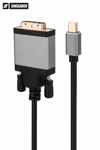 De aluminio Ultra HD 4K <span class=keywords><strong>Mini</strong></span> DP a <span class=keywords><strong>Dvi</strong></span> 24 + 1 <span class=keywords><strong>Cable</strong></span> activo 24K chapado en oro <span class=keywords><strong>Cable</strong></span> <span class=keywords><strong>DisplayPort</strong></span> - Product Image 5