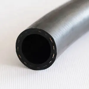 Black fiber braids reinforced rubber hose / 10 mm Oil air hot water delivery EPDM multi purpose rubber hose
