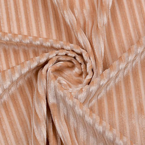 Personalización suave al tacto terciopelo costilla tela cepillada punto teñido costilla raya tela de terciopelo para pantalones - Product Image 3