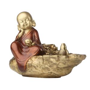 Style Zen humeur bouddhiste cuivre bébé <span class=keywords><strong>bouddha</strong></span> <span class=keywords><strong>statue</strong></span> mini <span class=keywords><strong>bouddha</strong></span> sculpture petit moine figurine sculpture - Product Image 6