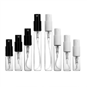 Glass Spray <b>Bottles</b> 1.5ml 2ml 3ml 5ml <b>Sample</b> Size With Plastic Nozzles For <b>Perfume</b> Travel Use - Product Image 1