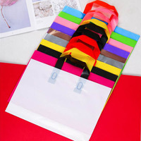 Ventes chaudes Sacs de shopping en plastique recyclables imperméables Logo-Taille Pliables Emballage de vêtements Dureté Carton souple emballé