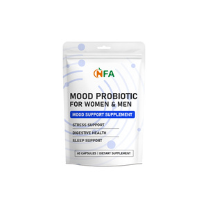 Capsules probiotiques de haute qualité contenant du Lactobacillus Helveticus pour favoriser une bonne humeur chez les femmes et les hommes – Capsules pour l'humeur des adultes - Product Image 1