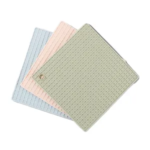 Silicone place mat Honeycomb Pad Pot Holders Drying Mat Non-Slip dish drying mat square heat insulation pad