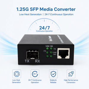 Convertidor <span class=keywords><strong>de</strong></span> <span class=keywords><strong>Medios</strong></span> SFP Gigabit <span class=keywords><strong>de</strong></span> Escritorio SunSoont, Unidad <span class=keywords><strong>de</strong></span> Conversión <span class=keywords><strong>de</strong></span> <span class=keywords><strong>Fibra</strong></span> <span class=keywords><strong>Óptica</strong></span> <span class=keywords><strong>a</strong></span> <span class=keywords><strong>Ethernet</strong></span> RJ45 para Proyectos <span class=keywords><strong>de</strong></span> Extensión <span class=keywords><strong>de</strong></span> Señal <span class=keywords><strong>de</strong></span> Red - Product Image 6
