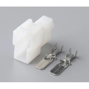 Conector de Terminal Automotriz de 6.3mm DJ7022A-6.3-11, Plástico Blanco, Espaciado de 11mm, para Uso en Automóviles - Product Image 1