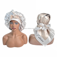 Boîte d'emballage personnalisée en satin de soie pour expédition de perruques, avec logo personnalisé, emballage cadeau d'affaires beige sur mesure