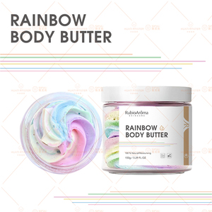 Huati Sifuli RubioAroma Herbal Rainbow OEM <span class=keywords><strong>Crème</strong></span> hydratante pour le corps naturelle, végétalienne, biologique, beurre de karité fouetté - Product Image 4