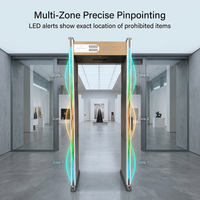 Détecteur de métaux KMS 33 zones avec écran tactile LCD 10 pouces, scanner corporel complet IA pour aéroports et administrations
