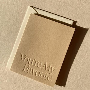 Tarjeta de Felicitación Personalizada de Lujo con Grabado en Relieve para Agradecimiento, Pedidos y Regalos con Etiqueta Privada - Product Image 5
