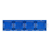 MAX7219 Modul Dot Matrix Mikrokontroler 4 dalam Satu Layar dengan Garis 5P Merah Hijau Biru