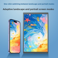Layar Portabel IPS LCD 10,1 Inci dengan Baterai Terintegrasi, Resolusi 1280x800, Refresh Rate 60Hz, Antarmuka Tipe-C, Kontrol Sentuh