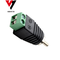 Connecteur de Terminal AV RCA mâle, connecteur de borne de CCTV, connecteur AV vidéo, norme internationale