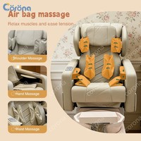 Mobilier de salon de manucure professionnel de luxe, fauteuil de pédicure électrique inclinable avec massage