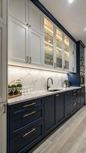 Cocina Modular de Estilo Europeo Elegante con Gabinetes de Acabado Mate y Almacenamiento Inteligente - Product Image 3