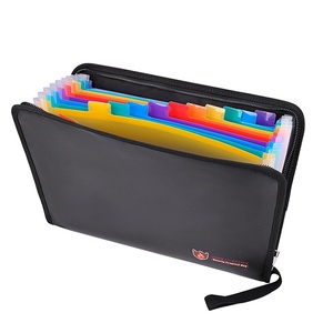 Estuche de almacenamiento de archivos ignífugo de 3 capas de lujo Material Oxford resistente al agua con bloqueo Bolsa de documentos portátil segura - Product Image 2