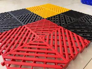 Alfombrillas de goma de garaje entrelazadas de plástico, baldosas profesionales de garaje, baldosas de vinilo multicolor de 3cm de espesor - Product Image 2
