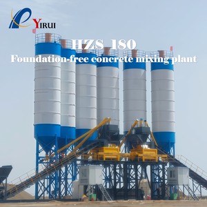 Planta Mezcladora de Concreto HZS180 a Precio de Fábrica, Planta Dosificadora de Concreto de 25, 35, 50, 60, 75, 90, 120, 180 m³/h para la Industria de la Construcción - Product Image 1