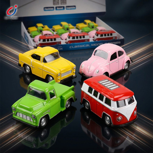 12 mini bus jouets en alliage, à friction, à tirer en arrière, modèle de voiture en métal moulé sous pression - Product Image 3
