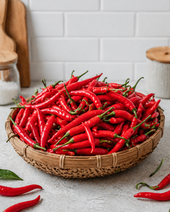 Piment rouge frais de haute qualité, piquant, marque Sulawesi, Indonésie, 2-5 cm, achat en vrac, épice brute, 0,2 kg - Product Image 2