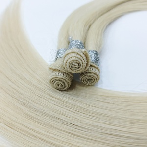 Extension per capelli di trama geniale e traspirante setosa europea capelli grezzi 50g per ciocca un donatore 60 colore a doppia trama disegnata a mano - Product Image 5