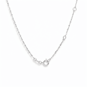 Factory Direct Wholesale Platinum Pt950 Double Layer Thin <b>Chain</b> Minimalist Unisex Stackable Choker Necklace Customized Gift Jewe - Product Image 2