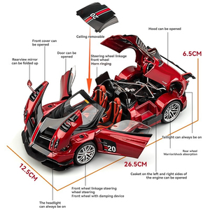 โมเดลรถสปอร์ต1:18 <span class=keywords><strong>Pagani</strong></span> huayra BC ของเล่นรถโมเดลรถทำจากอัลลอย - Product Image 6