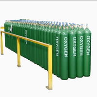 Bouteille de gaz argon 40L, réservoir sous pression en acier sans soudure haute pression pour le stockage d'oxygène, d'hydrogène et d'azote