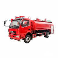 Nouveau Prix Usine Dongfeng 4X2 Camion Pompier de Secours Diesel 5000L 5 Tonnes avec Laveuse à Pression à Vendre - Camion Pompier à Réservoir d'Eau