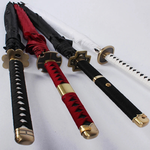 Parapluie Katana Anime One Piece <span class=keywords><strong>Kimetsu</strong></span> <span class=keywords><strong>No</strong></span> <span class=keywords><strong>Yaiba</strong></span>, taille réelle, 32 styles, 8 baleines, coupe-vent, manche long, parapluie épée - Product Image 4