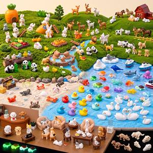 Casetta a Fungo in Resina per Villaggio di Gnomi, Miniatura per Giardino delle Fate, Statuetta da Giardino, Paesaggio Bosco, Micro Scena per Casa delle Bambole, Artigianato Fai da Te - Product Image 5