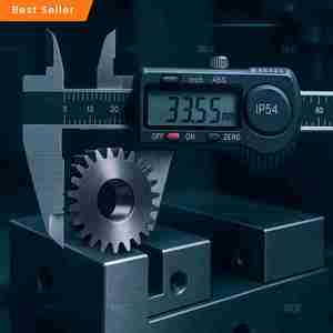 Calibre numérique de 150 mm, étanche aux éclaboussures IP54, avec grand écran LCD, résolution de 0,01 mm, précision de +/- 0,01 mm - Product Image 1