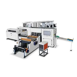 Automatic paper cutting rewinder machine roll slitting and rewinding machine