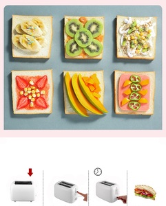 Ull-tostada automática para el hogar, 2 rebanadas de desayuno para leer sándwich, calefacción lectrica oaster - Product Image 3