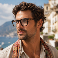 Montura de gafas ultrafina, montura óptica profesional para hombres y mujeres, estilo clásico informal, uso cómodo y ligero, lentes antiazules