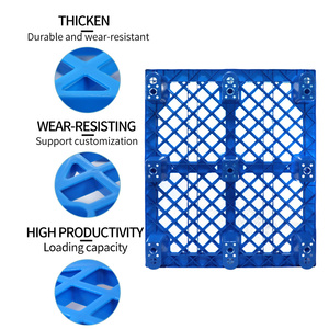 Lưới nhựa Pallet ánh sáng Stackable HDPE cấp thực phẩm Virgin tái chế vật liệu chống trượt ngành công nghiệp kho tùy chỉnh Euro Pallet - Product Image 3