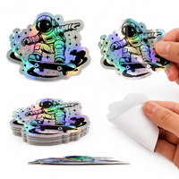 Pegatinas de Vinilo Personalizadas con Corte a Troquel, Impresión de Etiquetas Adhesivas Impermeables, Diseño de Logotipo de Empresa, Pegatinas Holográficas de Dibujos Animados, Pegatinas Personalizadas para Velas