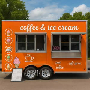 Современный мобильный кухонный прицеп для еды грузовик концессионный караван для кейтеринга с приложением для закусок и чипсов - Product Image 3