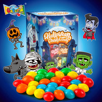 Groothandel OEM Private Label Halloween 4g Skittle-achtige kauwgom snoep voor groothandel, fruit smaak, BRC ISO gecertificeerd kauwgom snoep