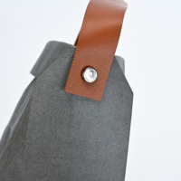 Sacs en papier kraft lavables avec poignées, style luxe, polyvalents, pour le shopping, les cadeaux, l'emballage alimentaire, en matériaux recyclés, vente en gros