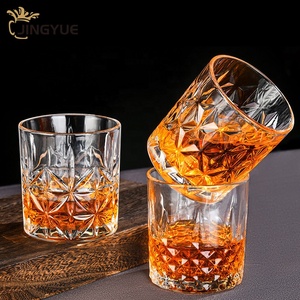Verre à boire en verre transparent classique gravé personnalisé avec logo 340 ml pour bière, vodka, whisky, rhum, tequila - Product Image 5